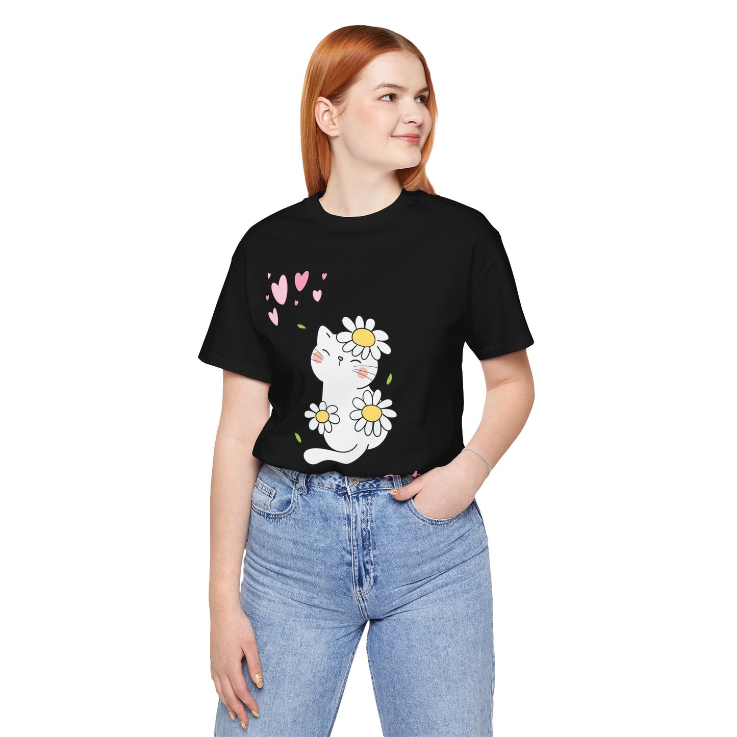 Unisex Crew Neck T-Shirt with Bless My Cat Print - Soft Cotton & Quality Bella-Canvas Design