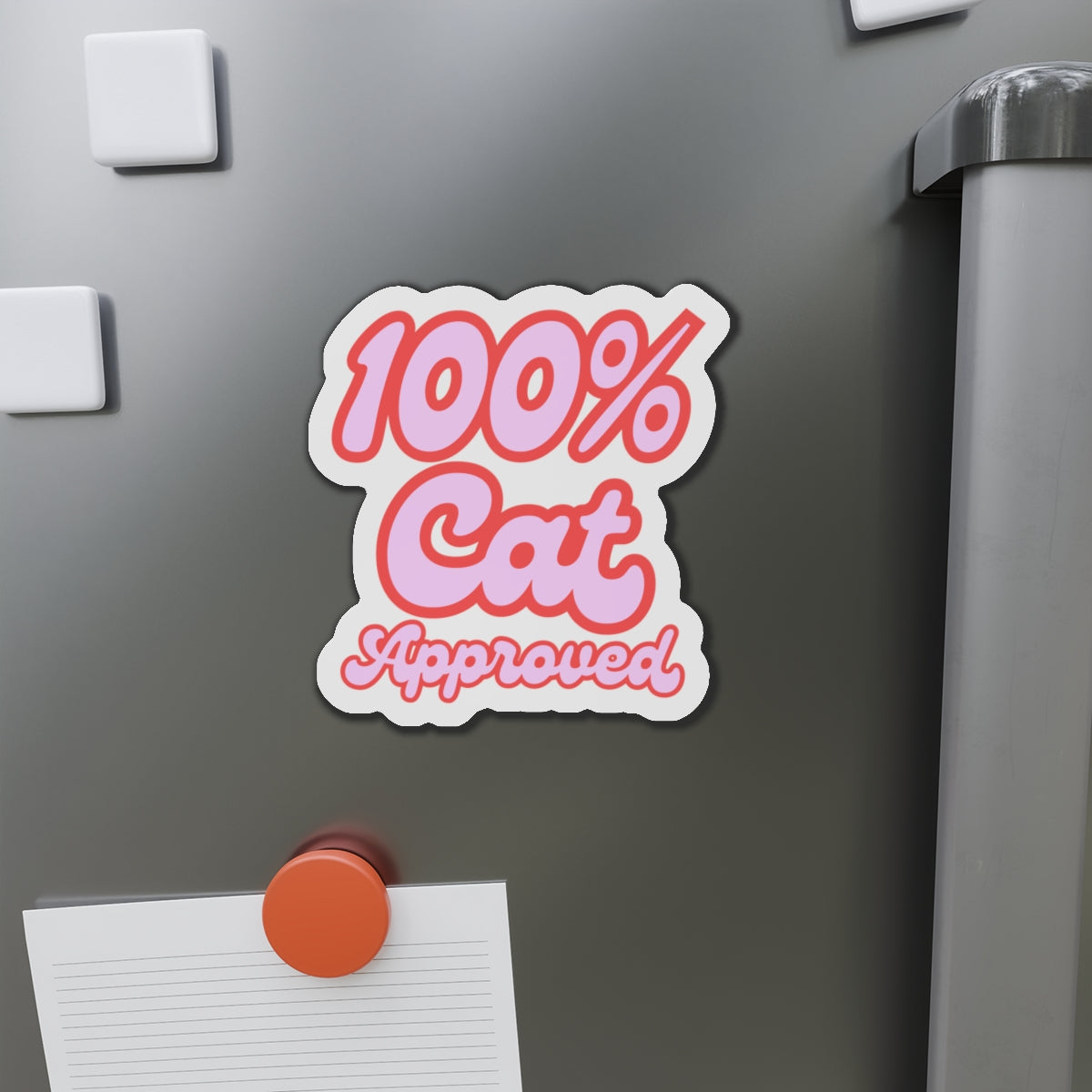 Die-Cut Printed Magnet - 100% Cat Approved