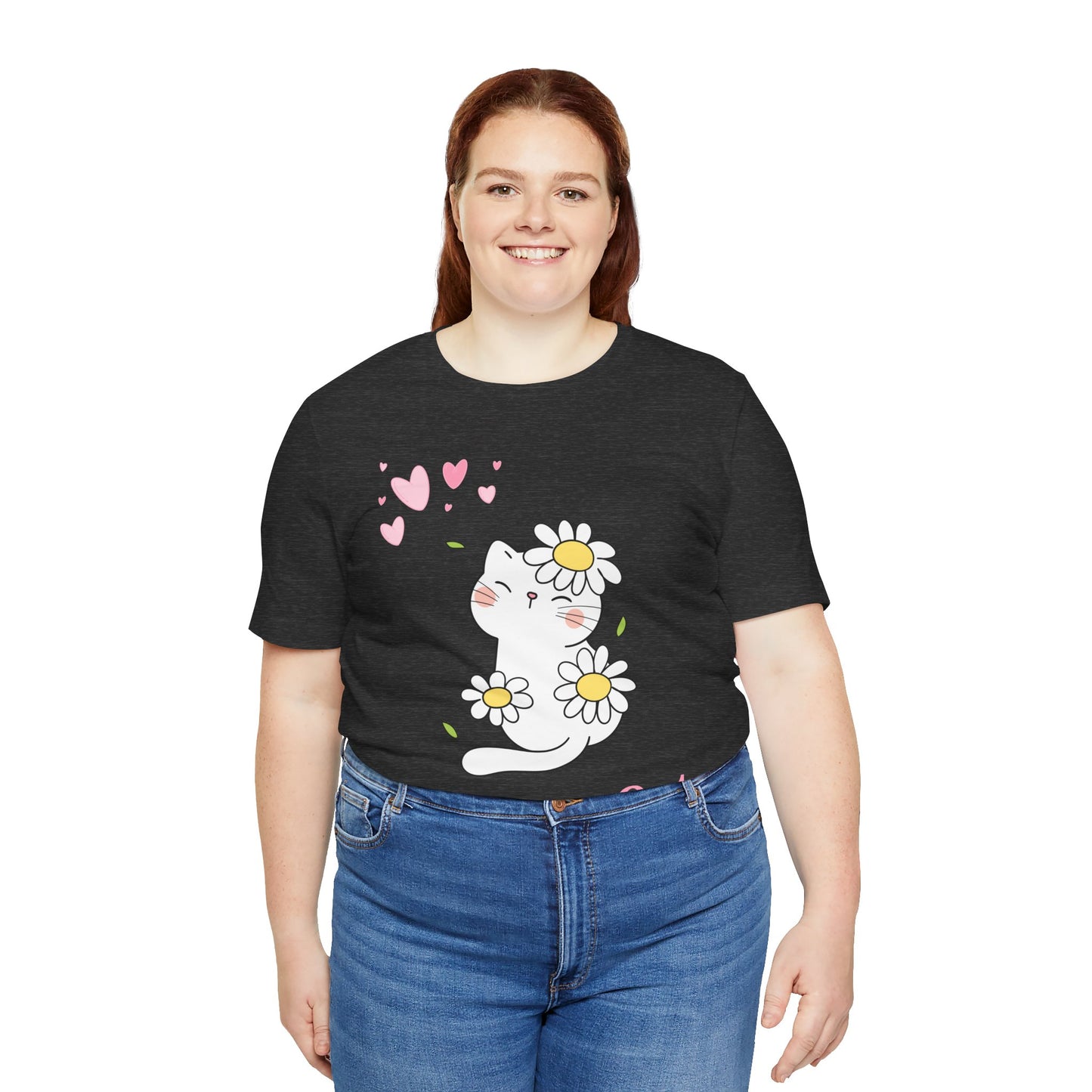 Unisex Crew Neck T-Shirt with Bless My Cat Print - Soft Cotton & Quality Bella-Canvas Design