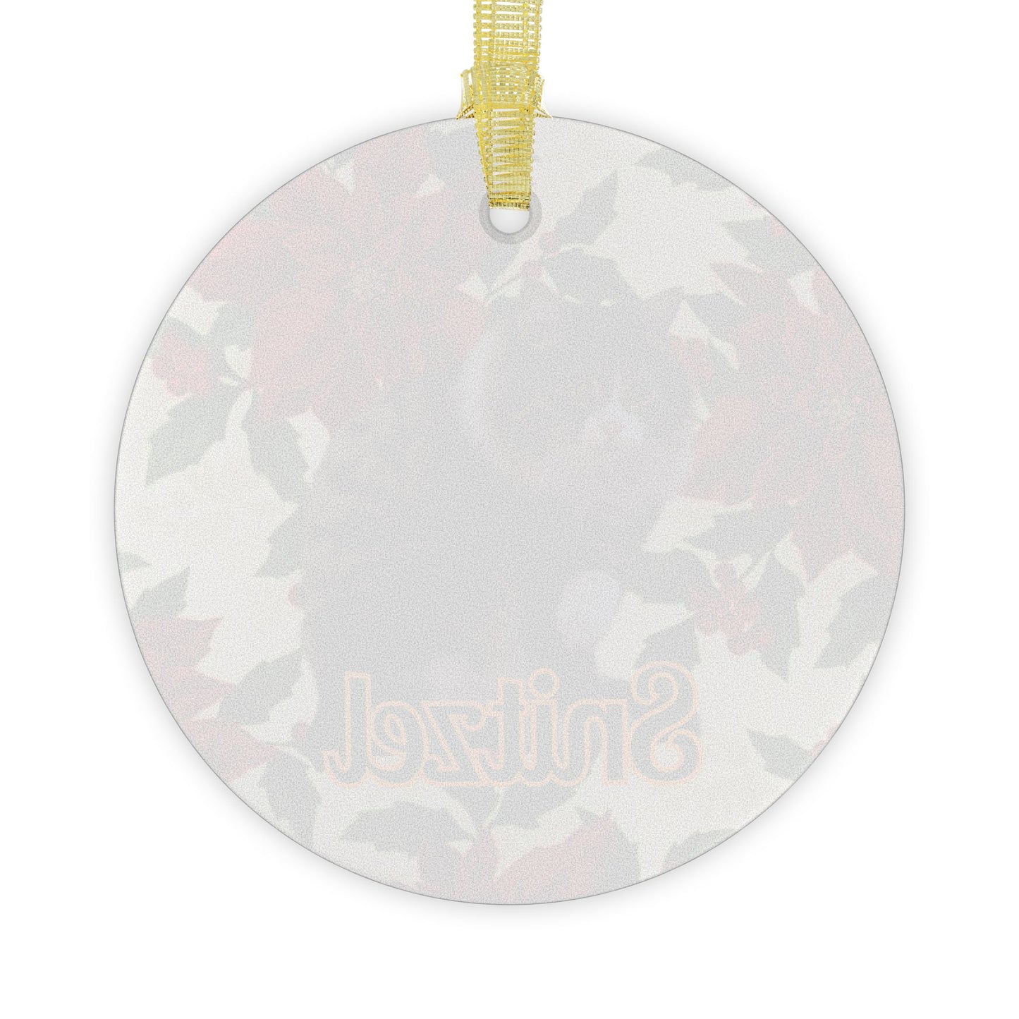 Personalised Tabby Cat Glass Christmas Ornament