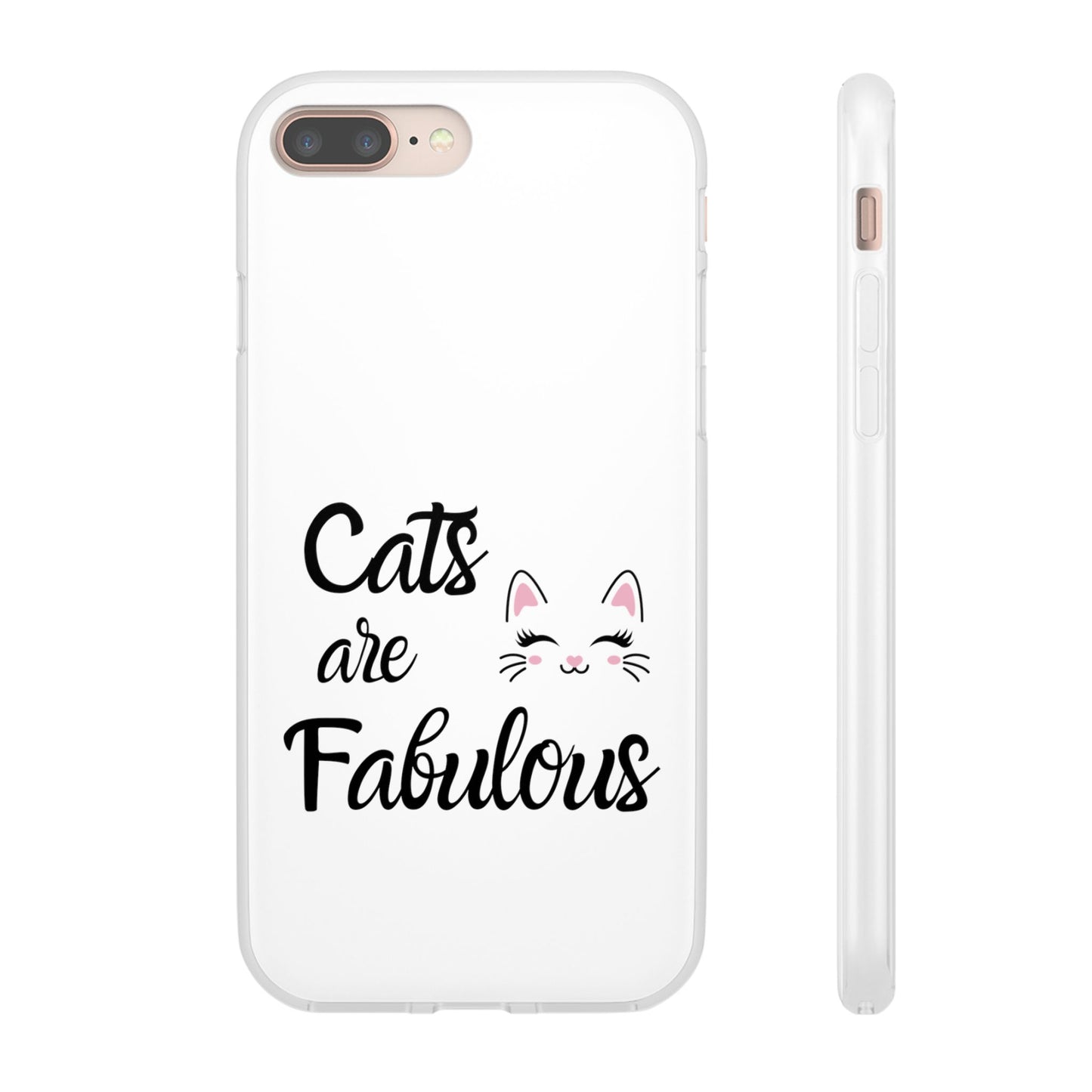 Flexi Phone Case with Cats are Fabulous print