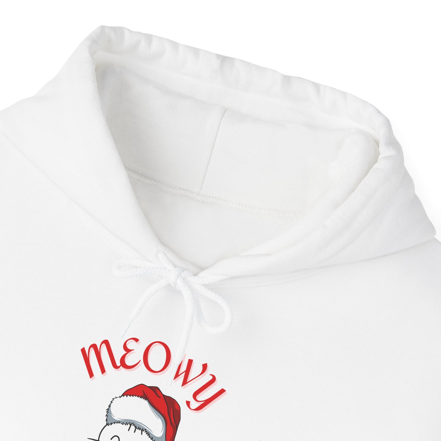 Unisex Heavy Blend™ Hooded Sweatshirt - Meowy Christmas