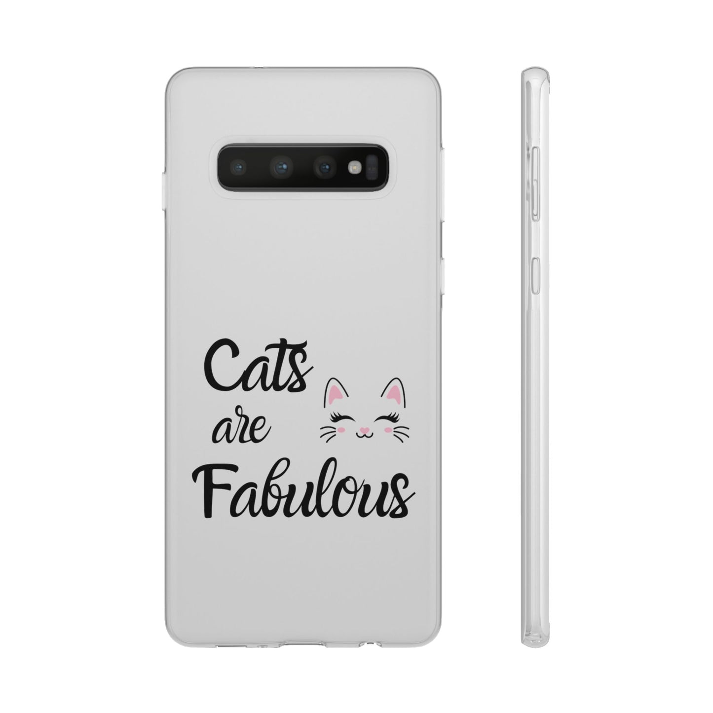 Flexi Phone Case with Cats are Fabulous print