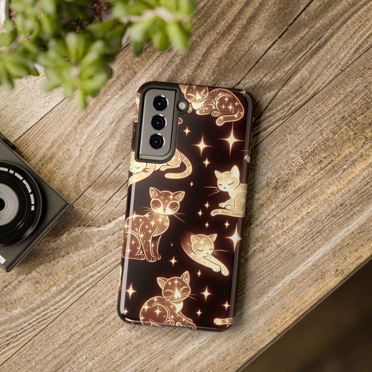 Gold Cats Phone Case