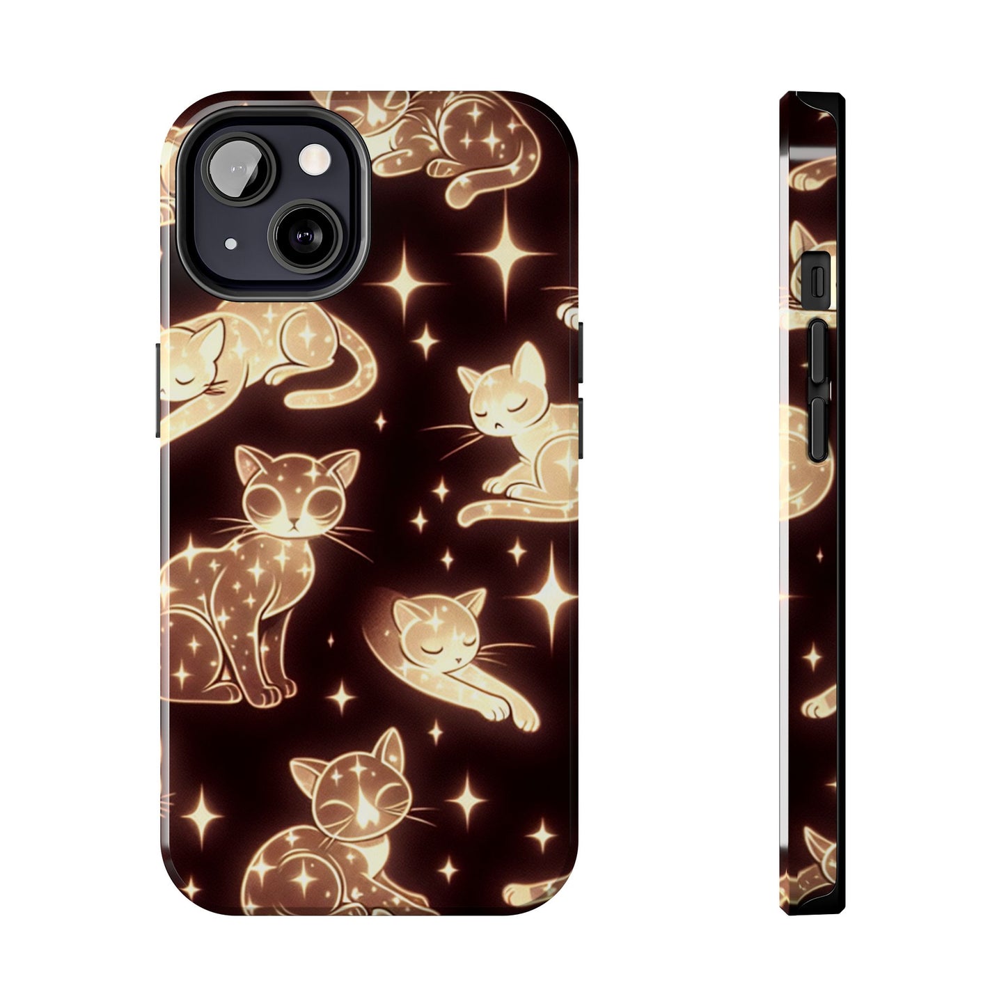 Gold Cats Phone Case