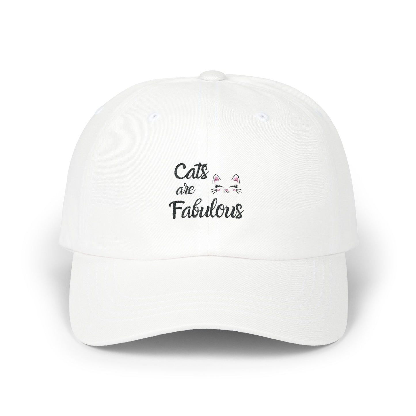 Embroidered Classic Dad Cap – Cats are Fabulous