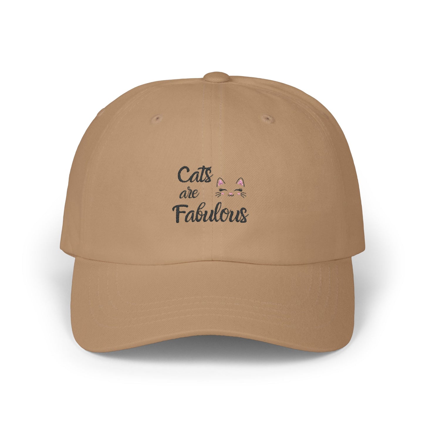 Embroidered Classic Dad Cap – Cats are Fabulous