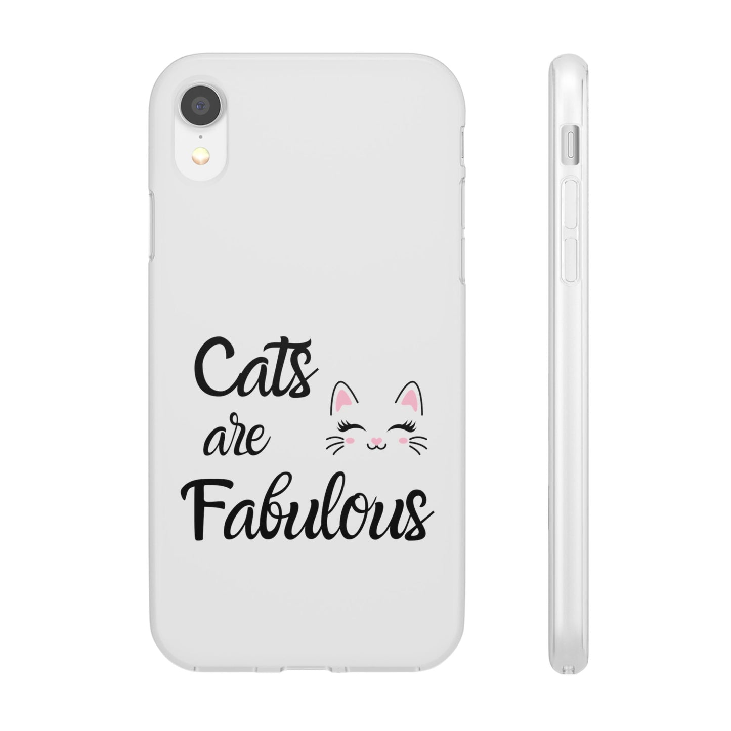 Flexi Phone Case with Cats are Fabulous print