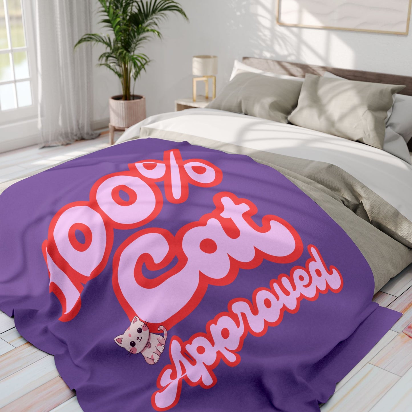 Arctic Fleece Blanket - 100% Cat Approved Print