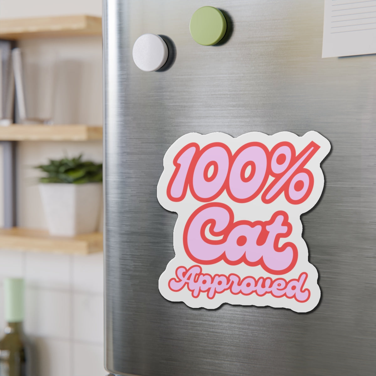 Die-Cut Printed Magnet - 100% Cat Approved