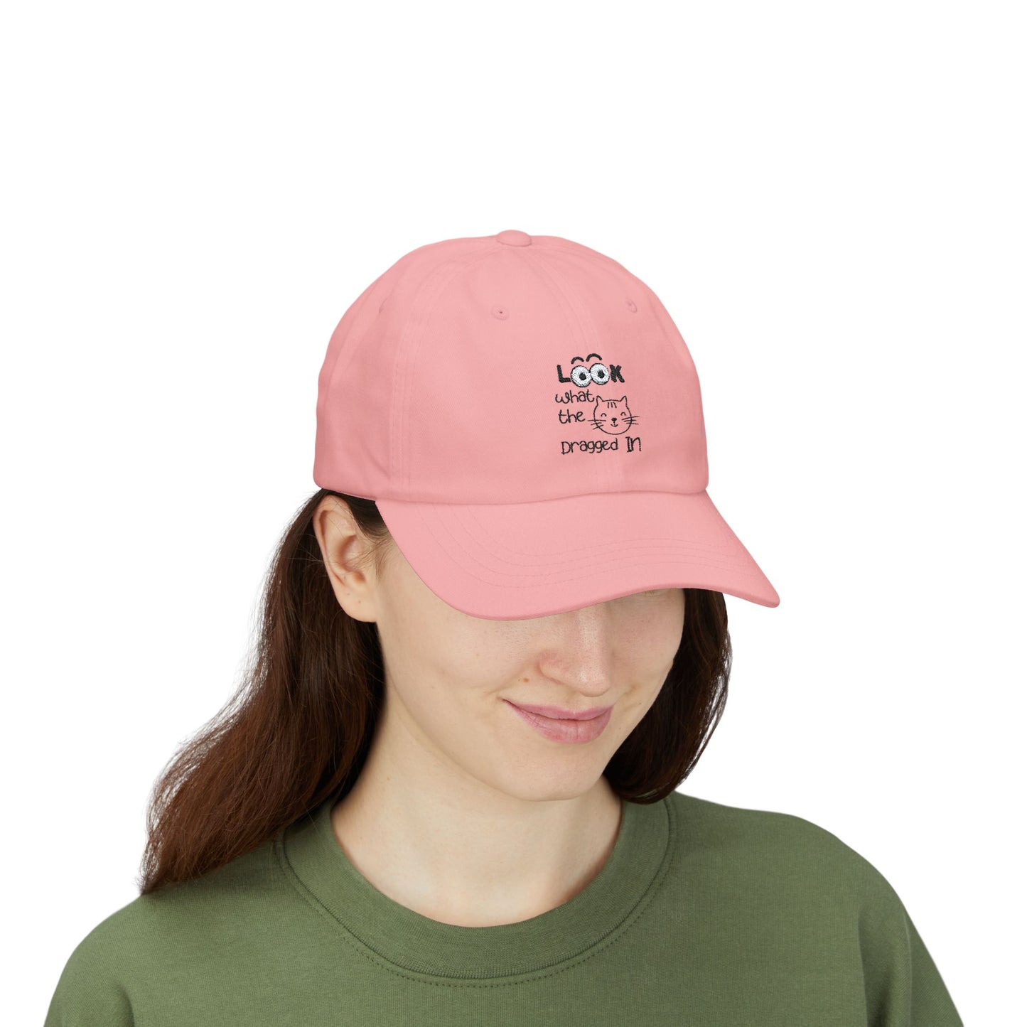 Embroidered Classic Dad Cap – Look What The Cat Dragged In