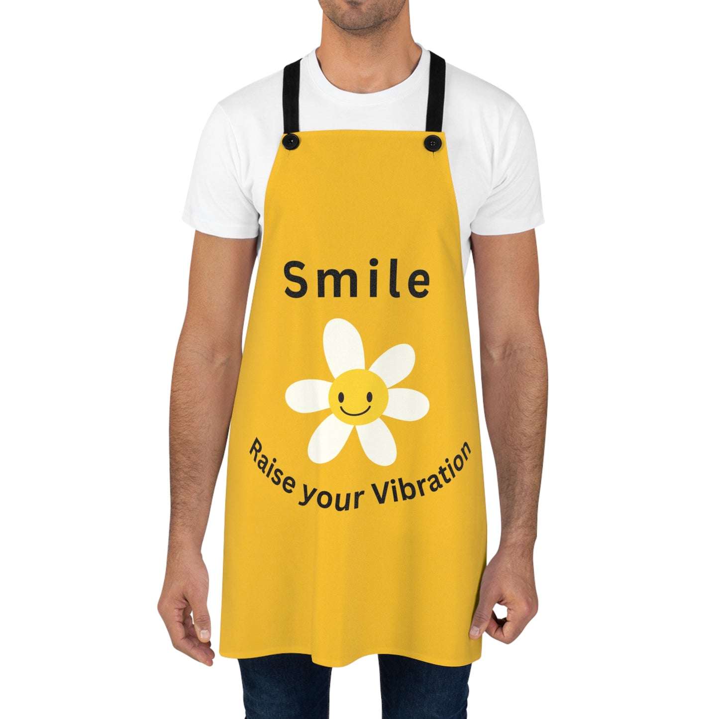 Smile Raise Your Vibration Printed BBQ Apron