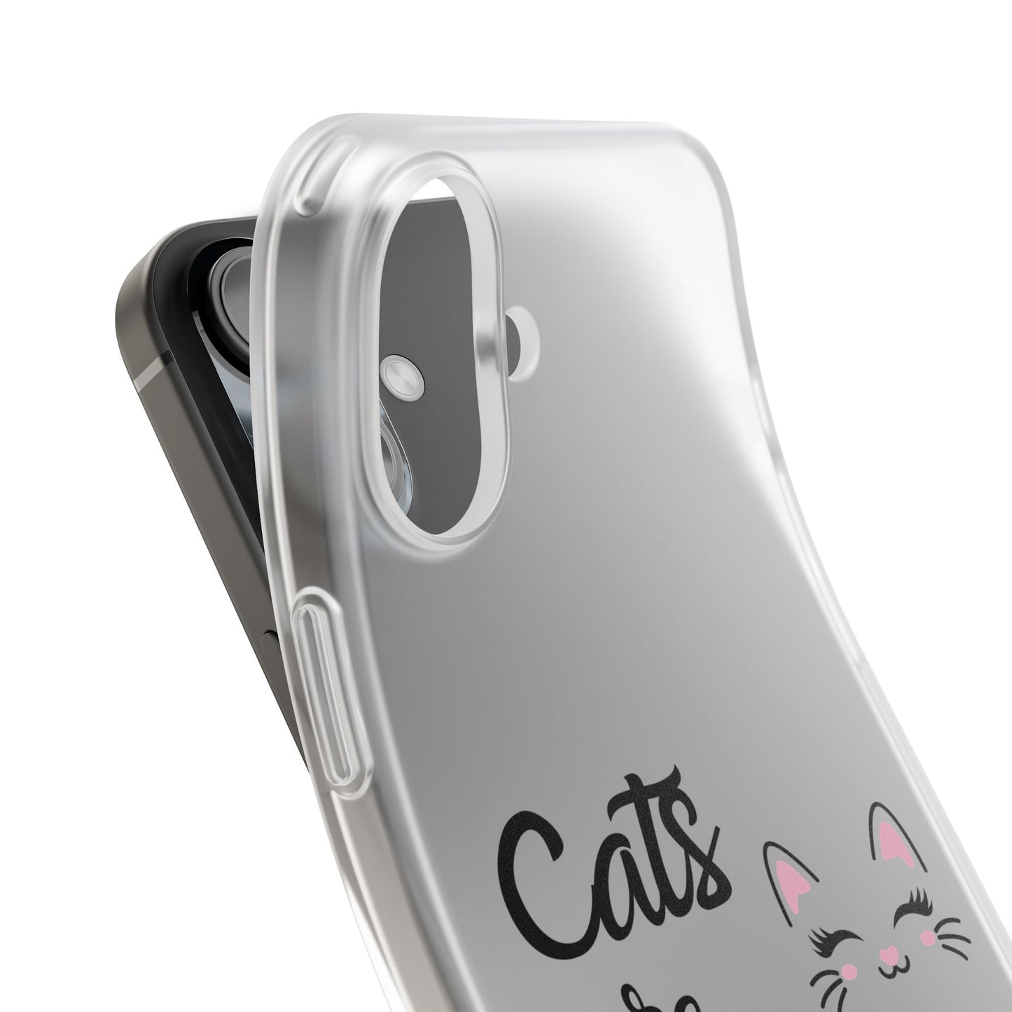 Flexi Phone Case with Cats are Fabulous print