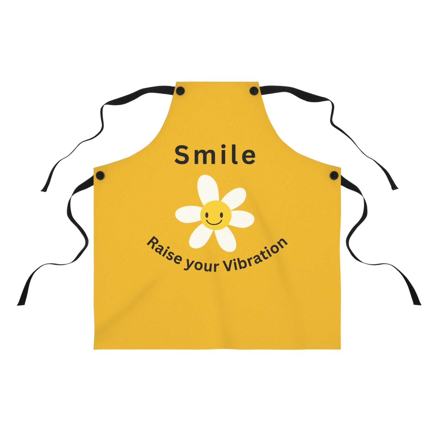 Smile Raise Your Vibration Printed BBQ Apron