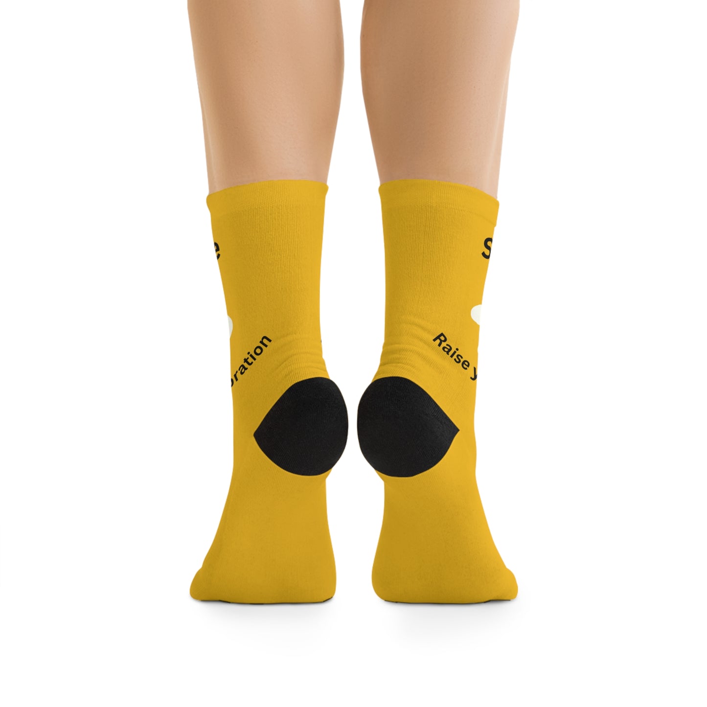 Smile Raise Your Vibration Recycled Poly Socks