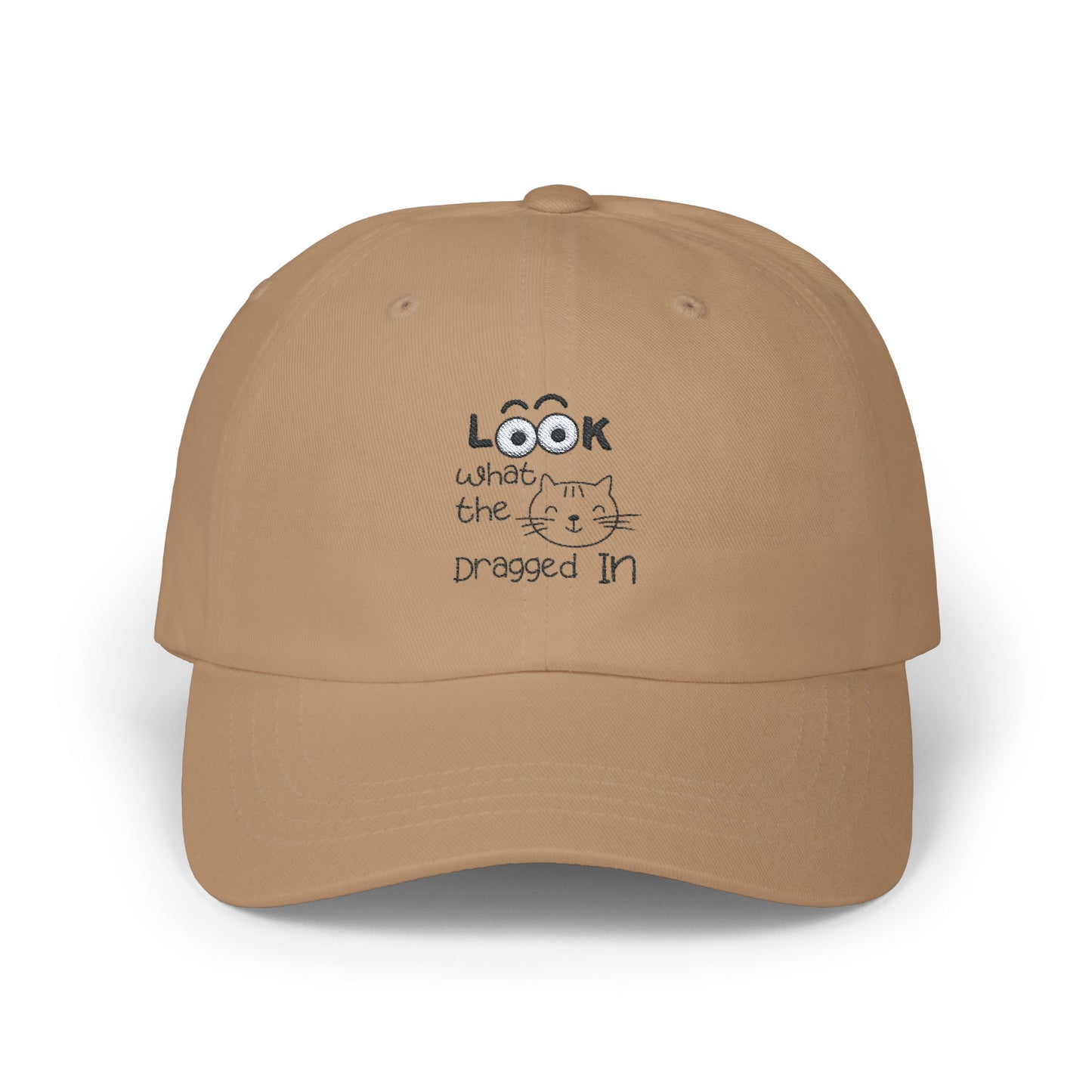 Embroidered Classic Dad Cap – Look What The Cat Dragged In