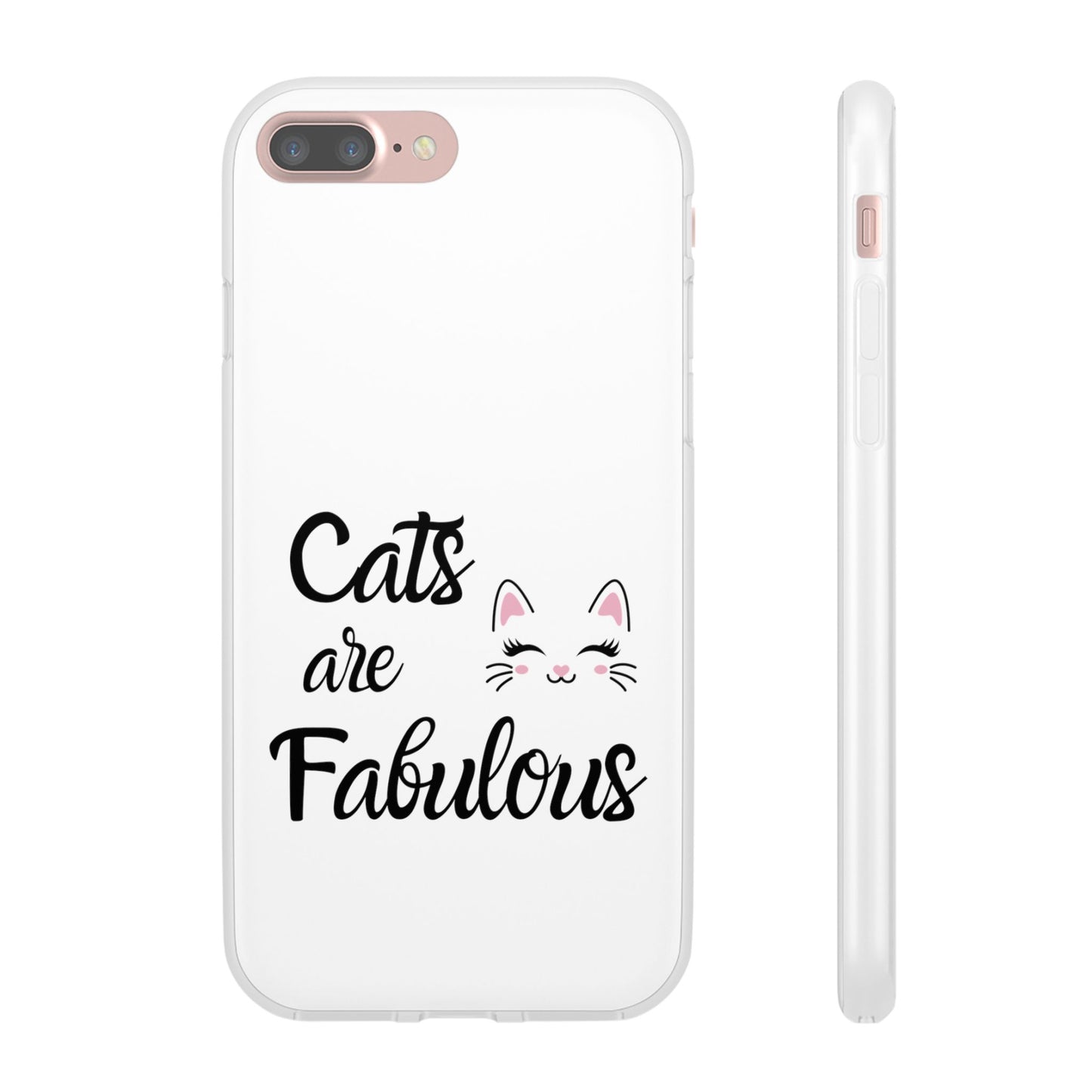 Flexi Phone Case with Cats are Fabulous print