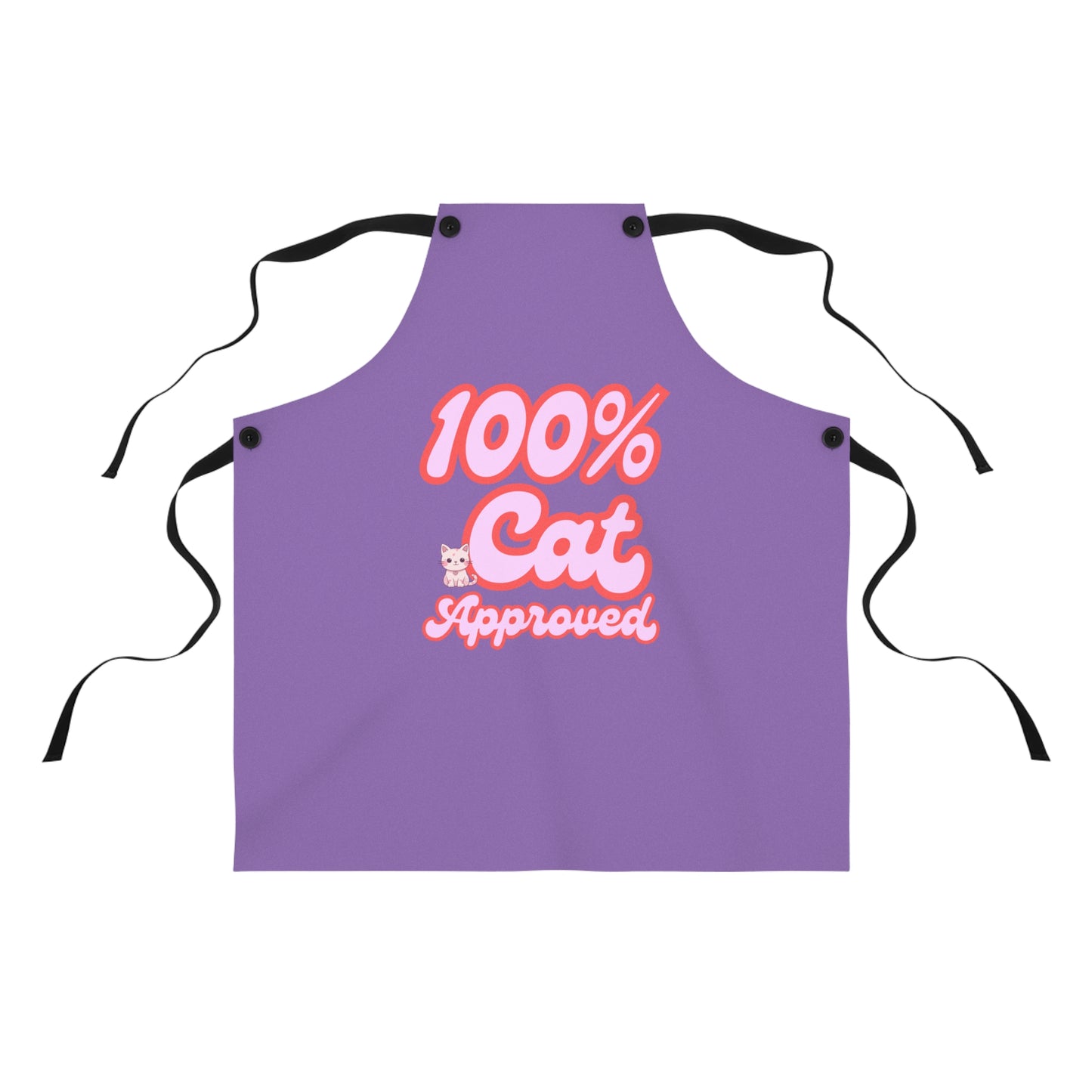 100% Cat Approved Purple Apron - Lightweight & Stylish Cooking Accessory