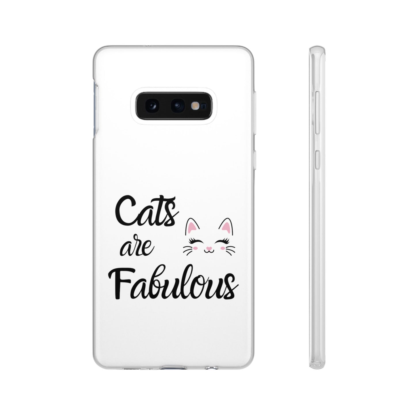 Flexi Phone Case with Cats are Fabulous print