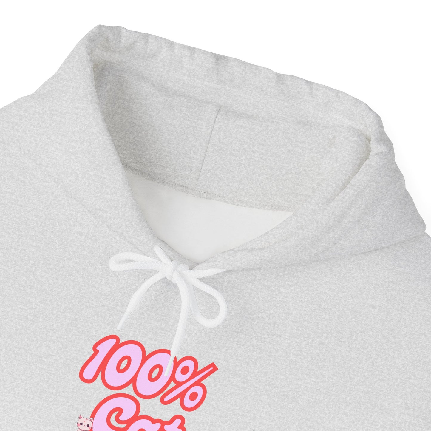 Unisex Heavy Blend Hooded Sweatshirt - 100% Cat Approved print