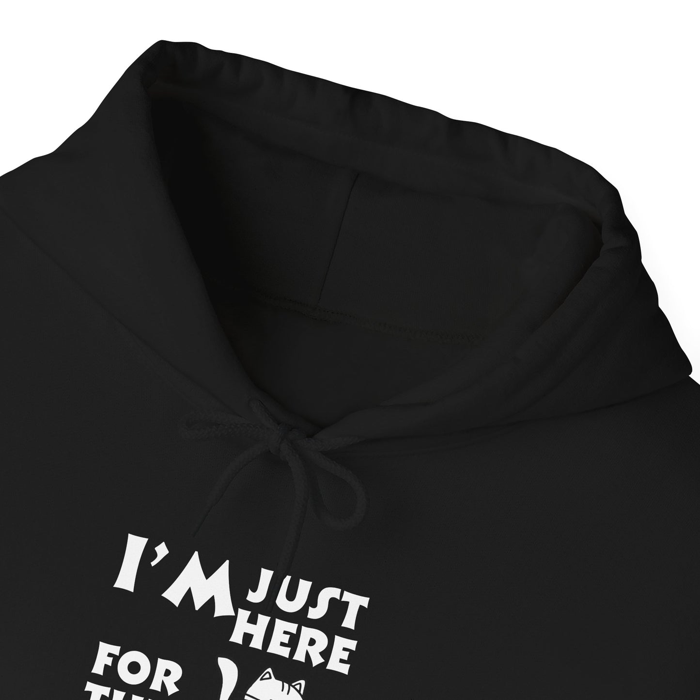 Unisex Heavy Blend™ Hooded Sweatshirt - I'm Just Here for the Cats