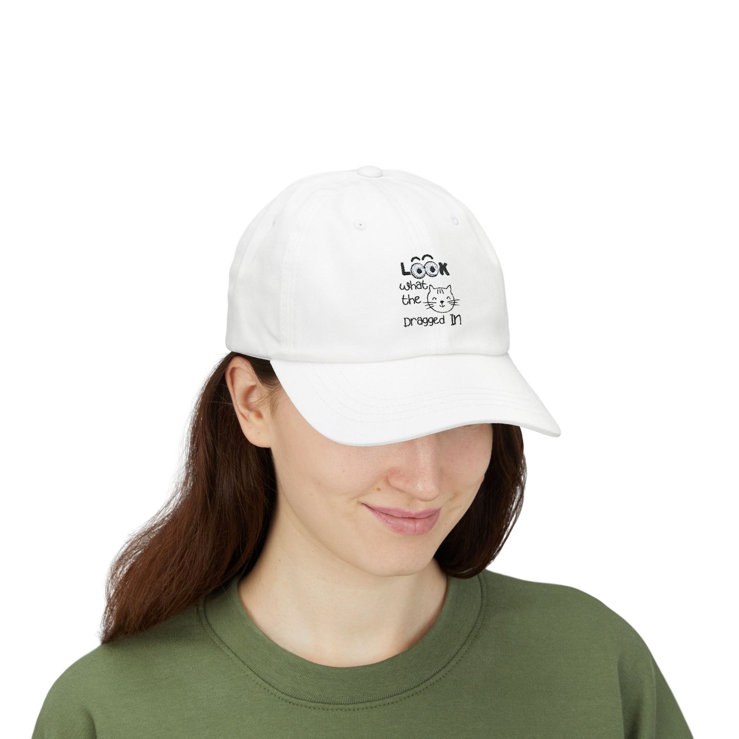 Embroidered Classic Dad Cap – Look What The Cat Dragged In