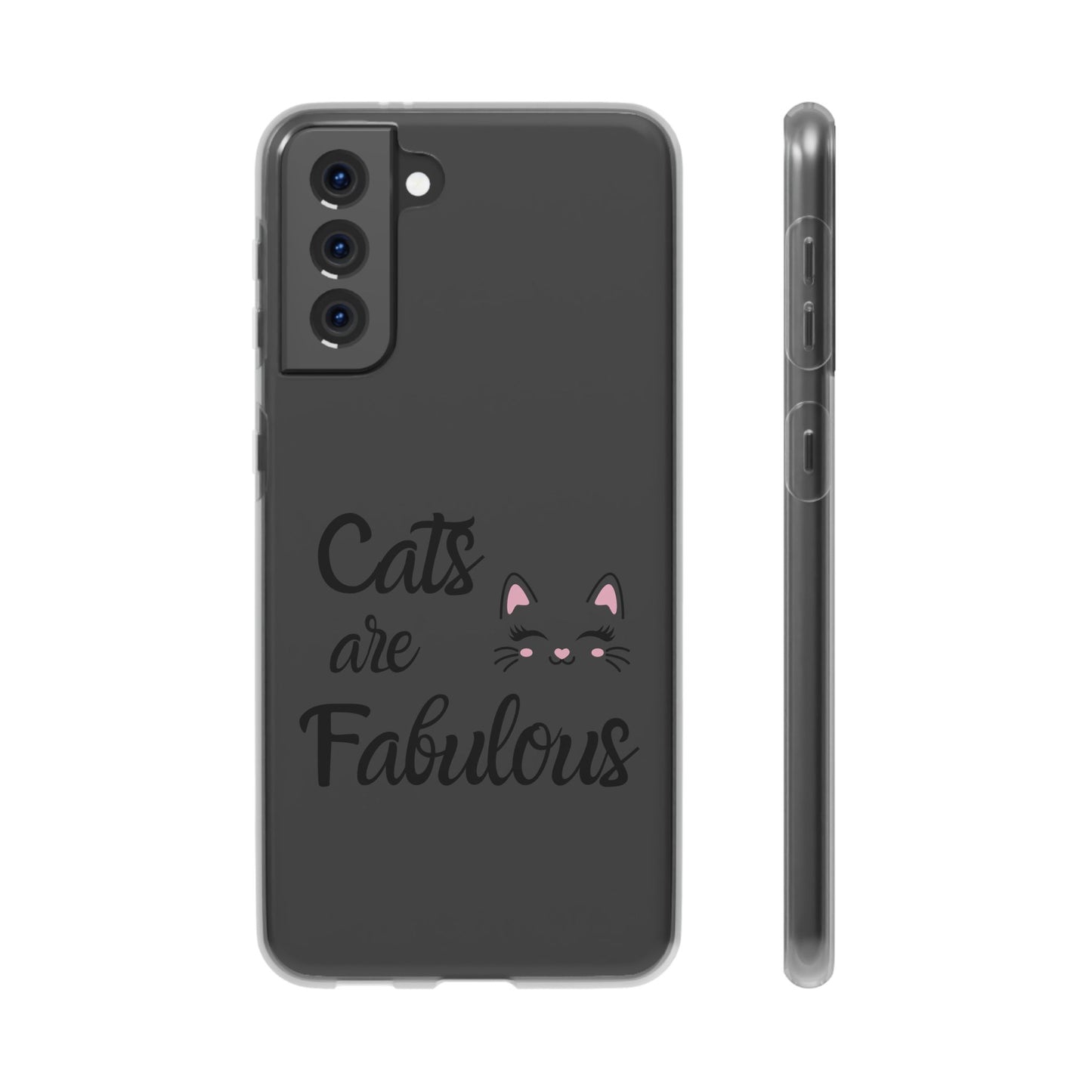 Flexi Phone Case with Cats are Fabulous print