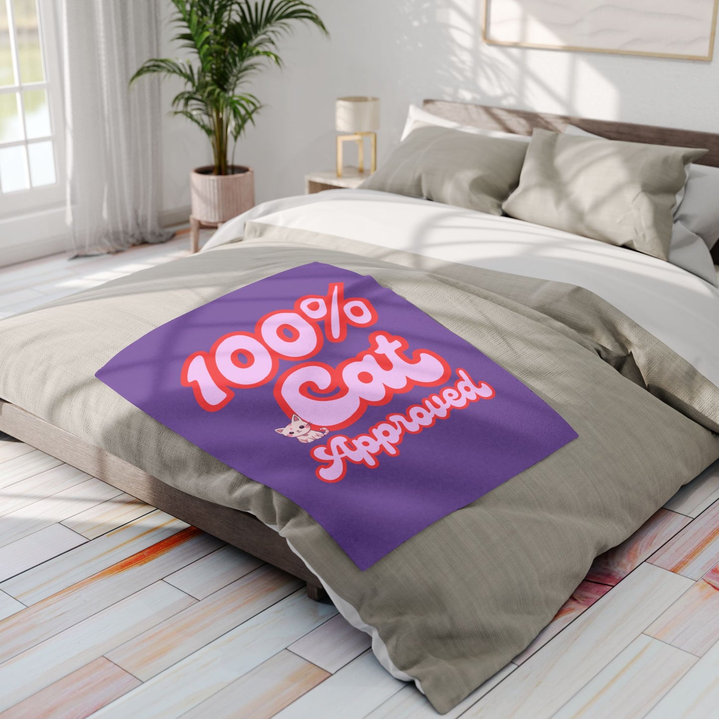 Arctic Fleece Blanket - 100% Cat Approved Print