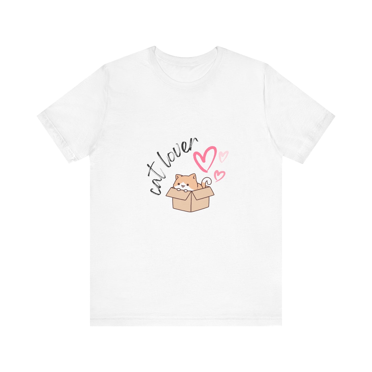 Unisex Crew Neck T-Shirt with Cat Lover Print - Soft Cotton & Quality Bella-Canvas Design