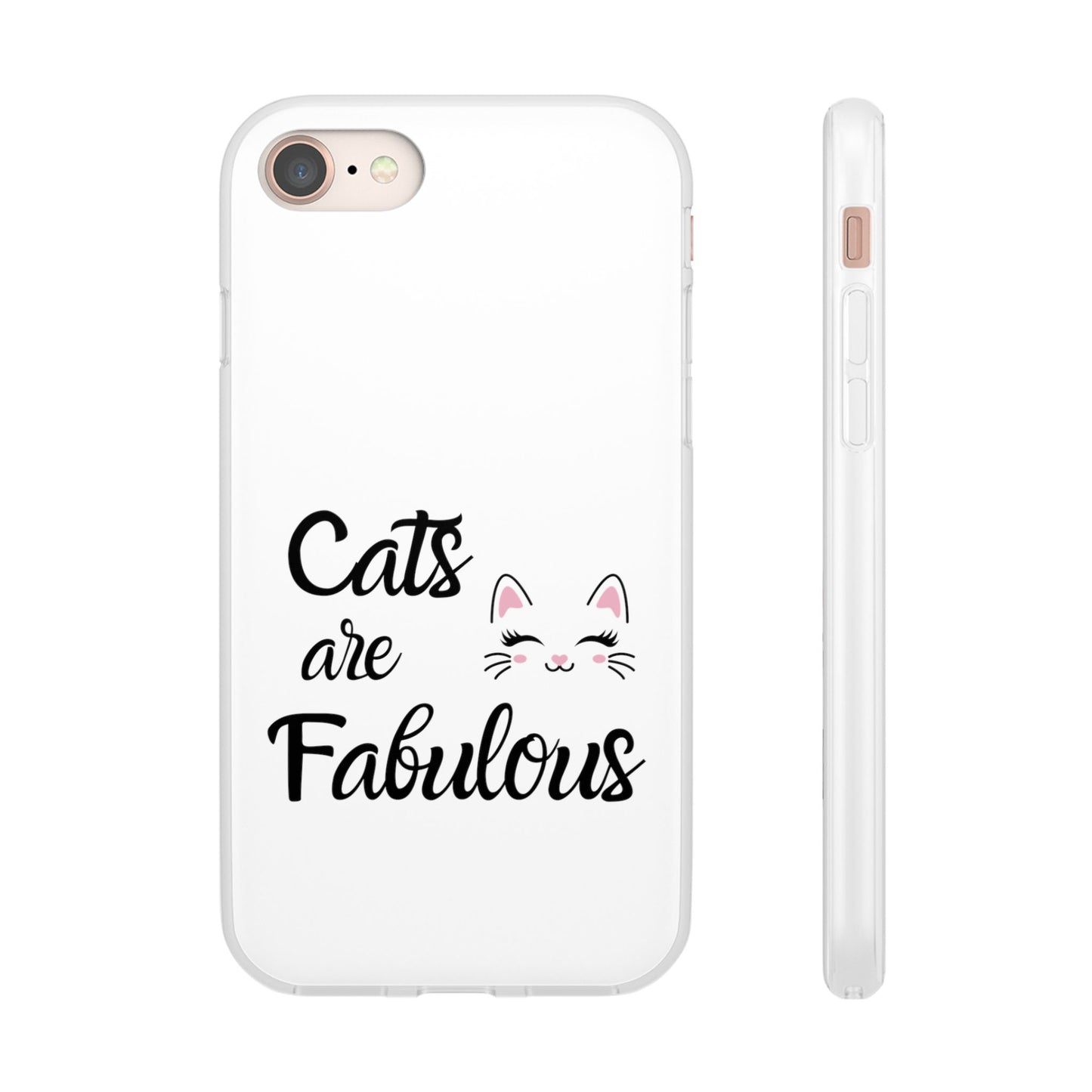 Flexi Phone Case with Cats are Fabulous print