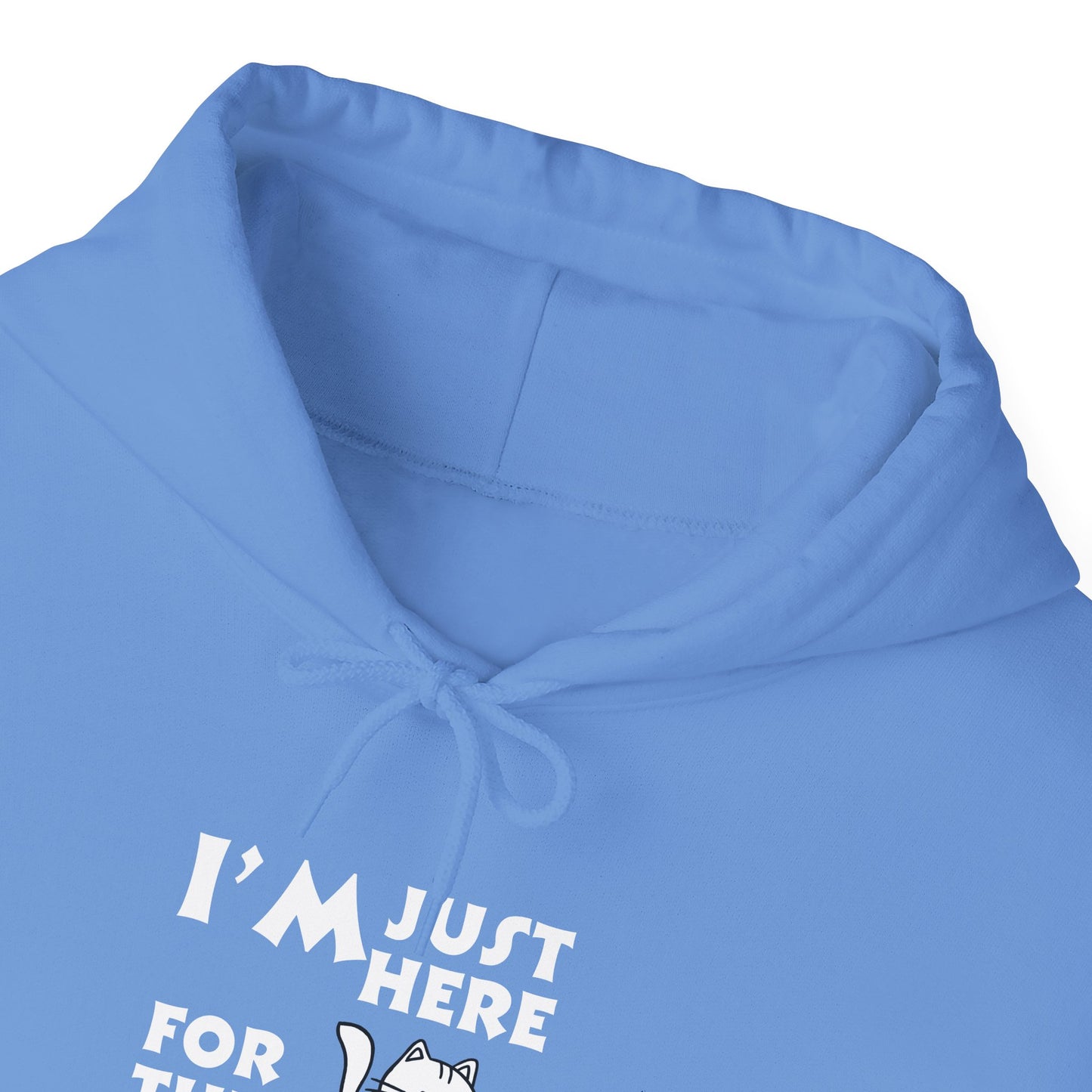 Unisex Heavy Blend™ Hooded Sweatshirt - I'm Just Here for the Cats