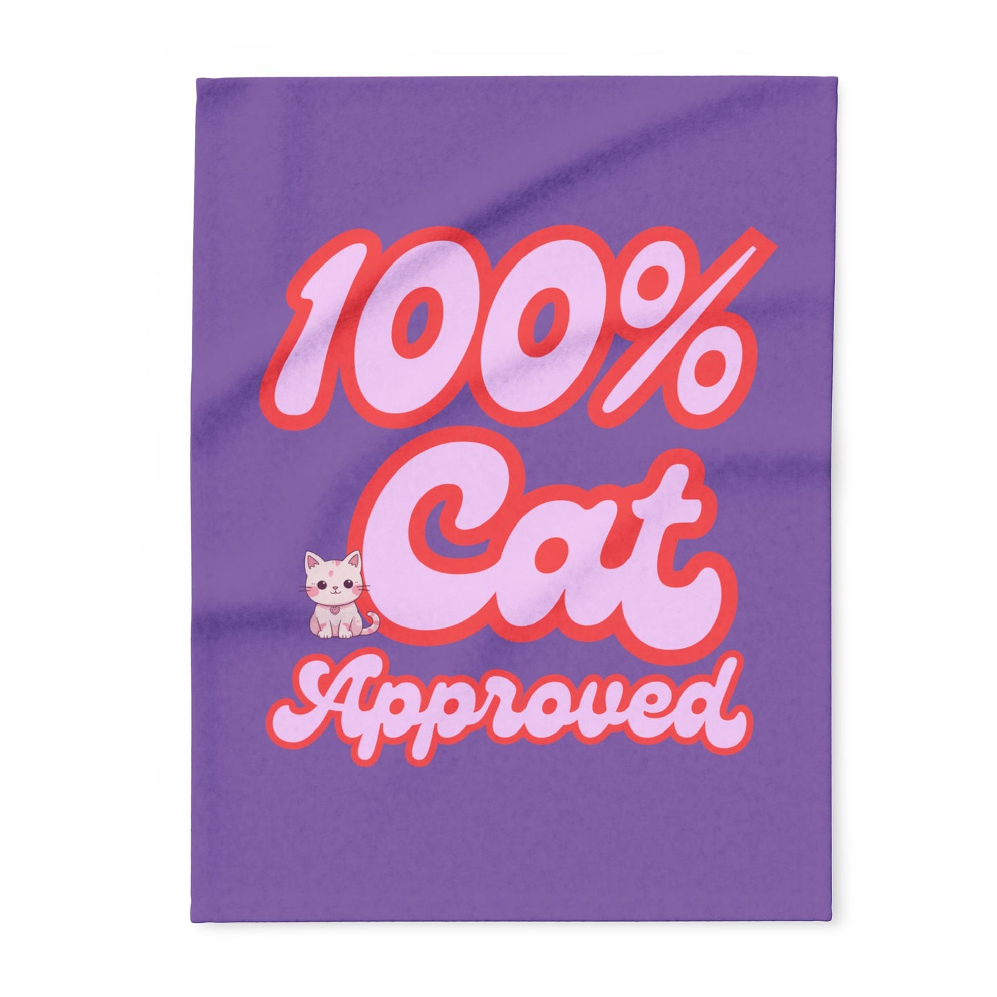 Arctic Fleece Blanket - 100% Cat Approved Print