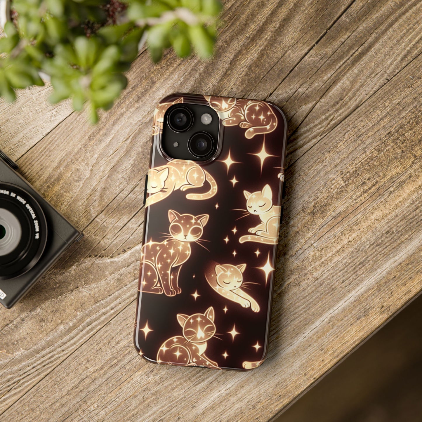 Gold Cats Phone Case