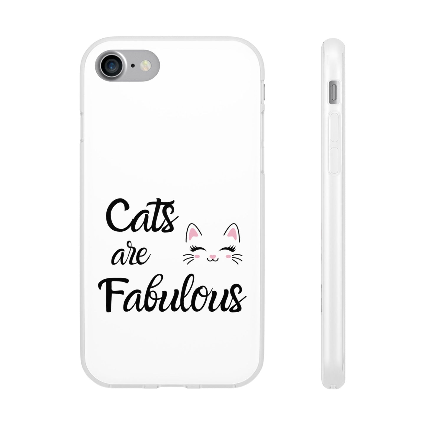 Flexi Phone Case with Cats are Fabulous print