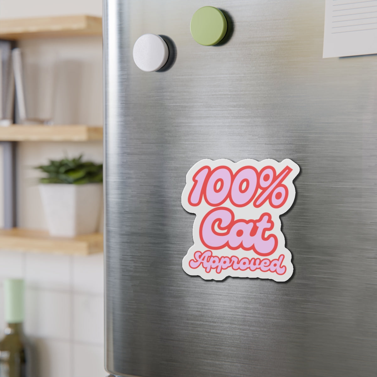 Die-Cut Printed Magnet - 100% Cat Approved