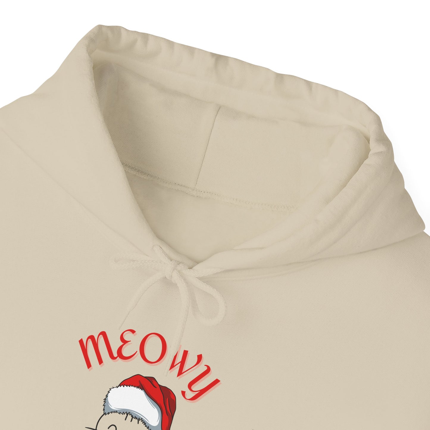 Unisex Heavy Blend™ Hooded Sweatshirt - Meowy Christmas