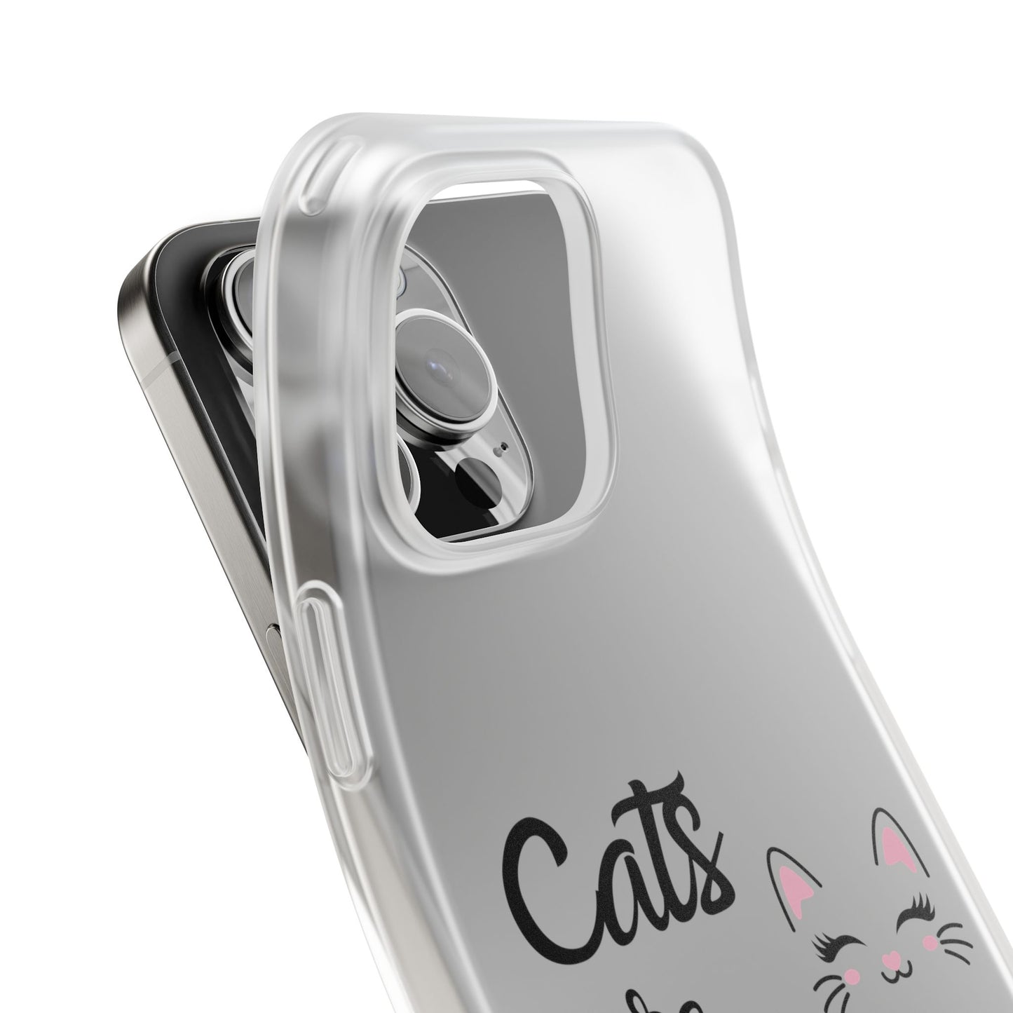 Flexi Phone Case with Cats are Fabulous print