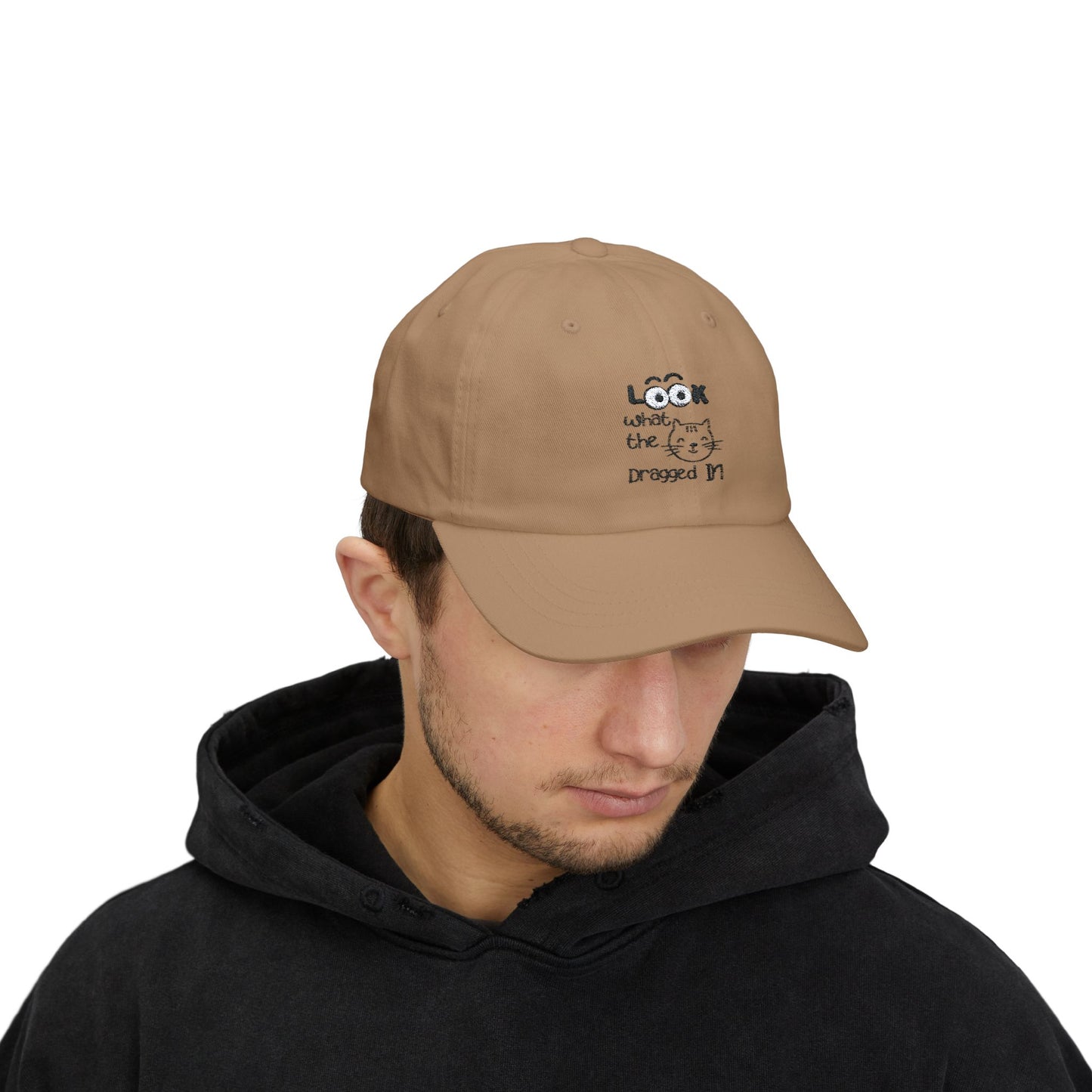 Embroidered Classic Dad Cap – Look What The Cat Dragged In