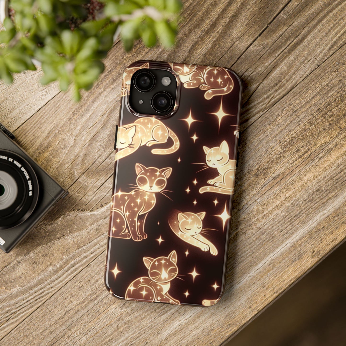 Gold Cats Phone Case