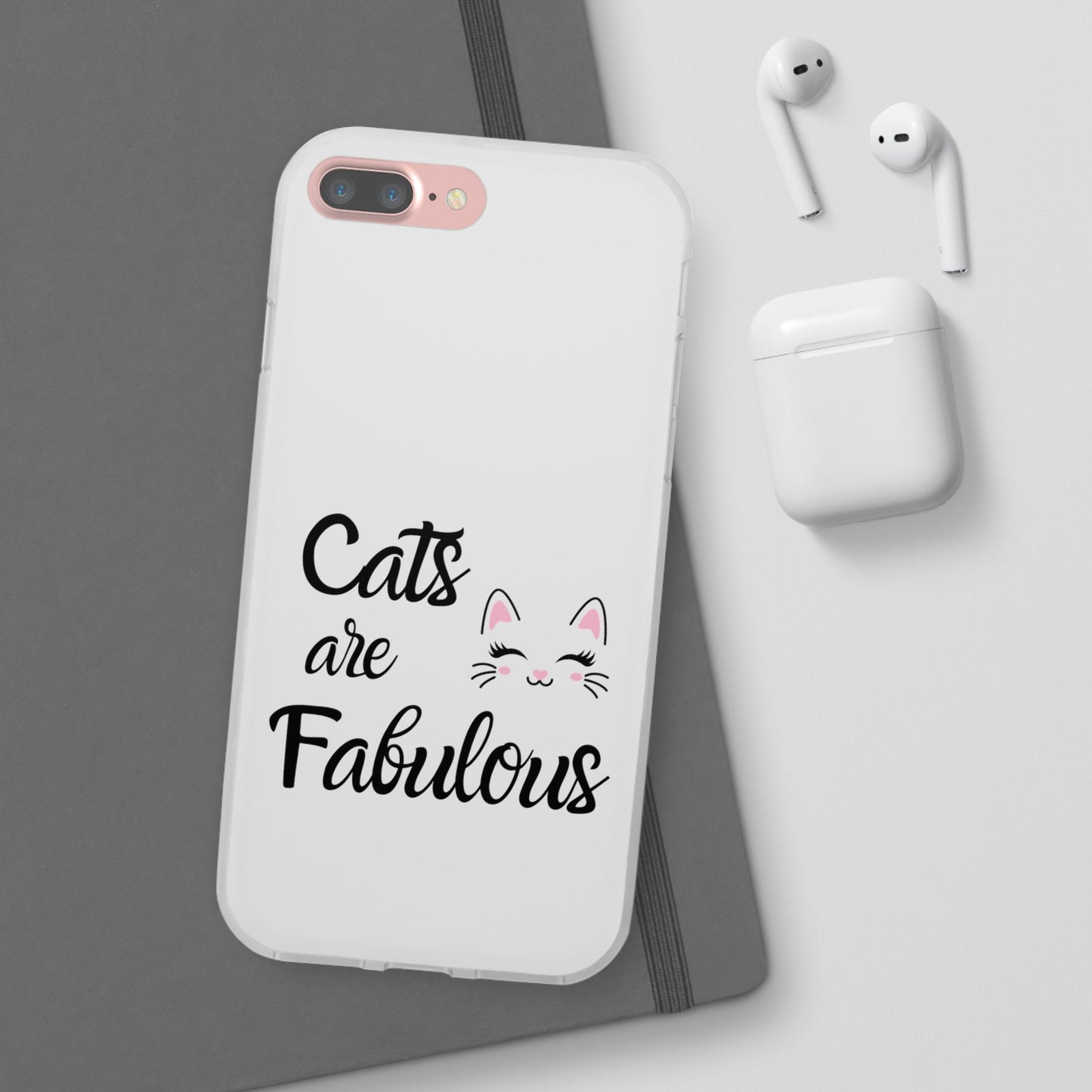 Flexi Phone Case with Cats are Fabulous print