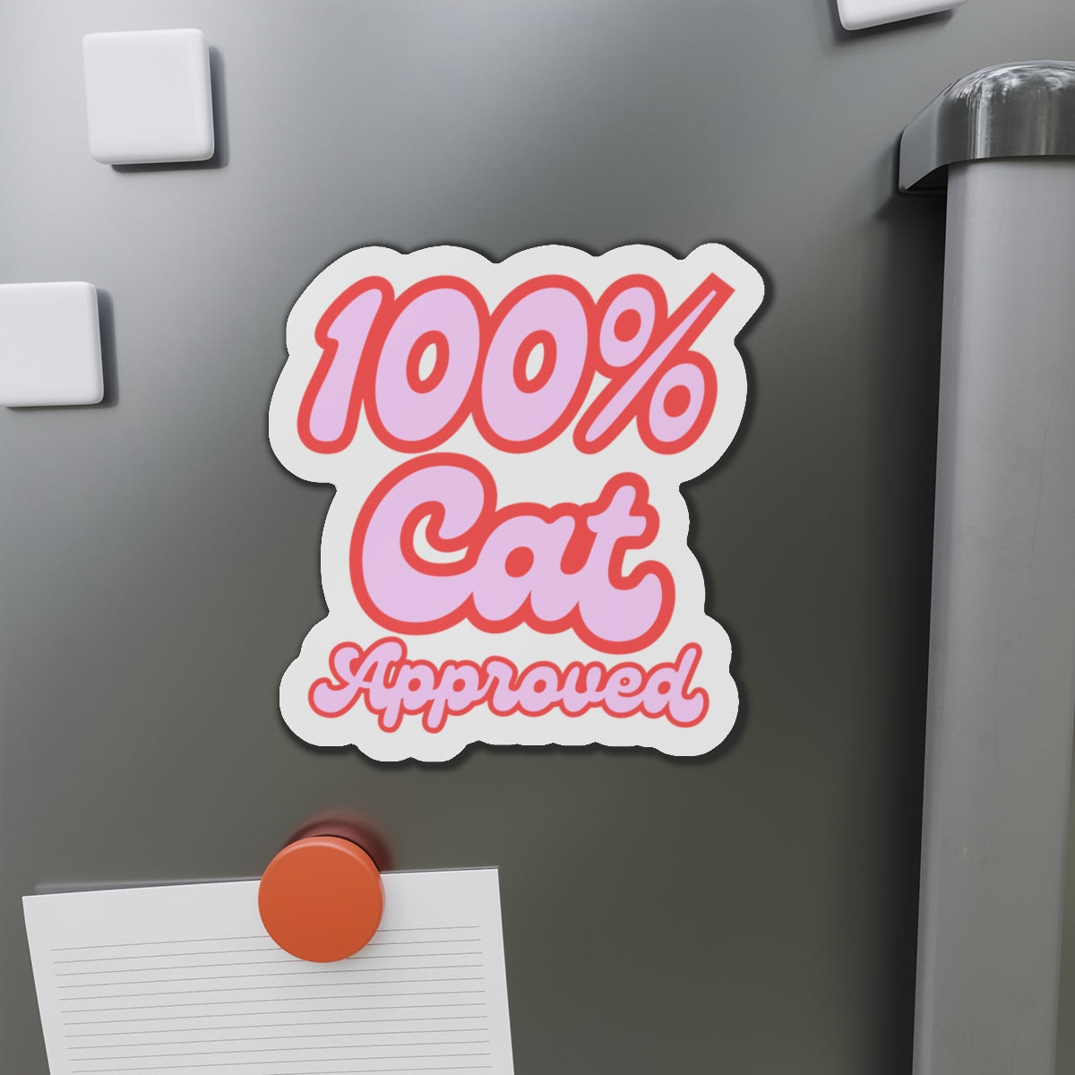 Die-Cut Printed Magnet - 100% Cat Approved