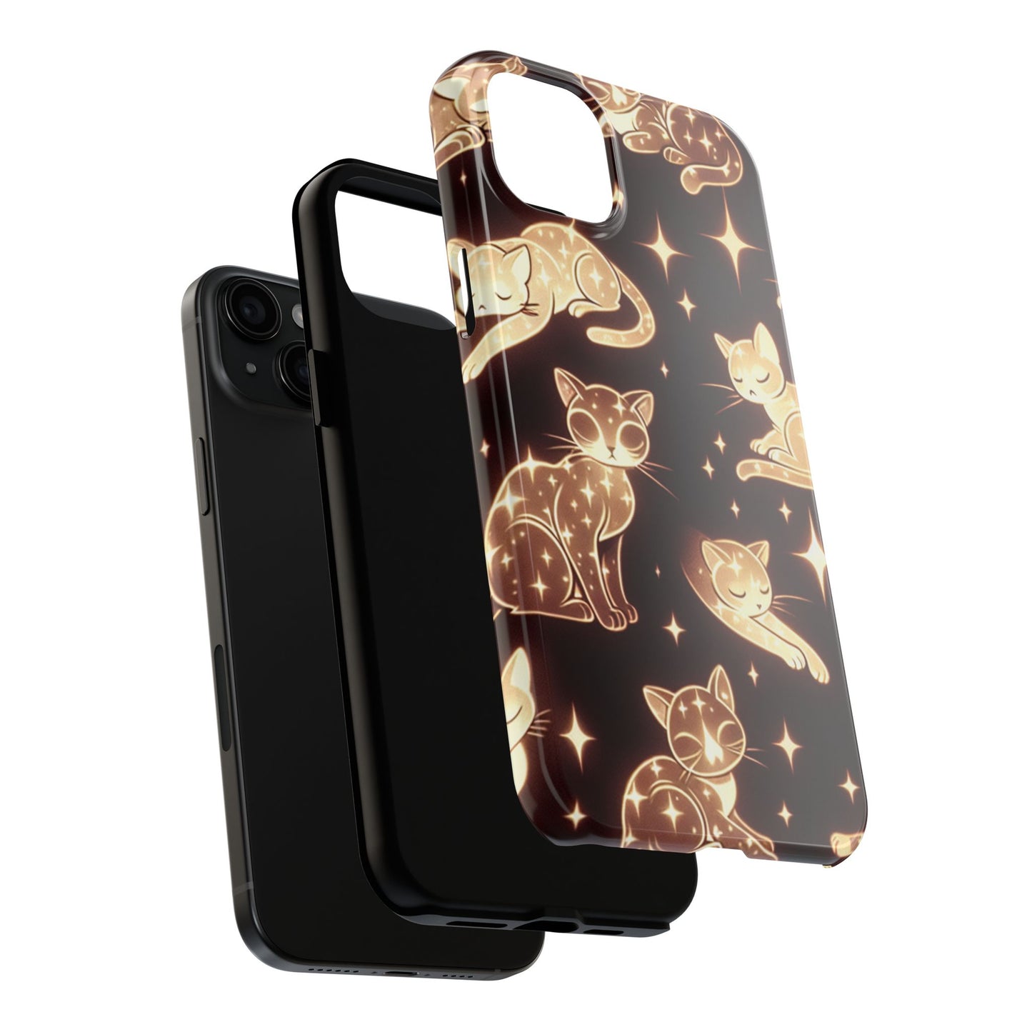 Gold Cats Phone Case