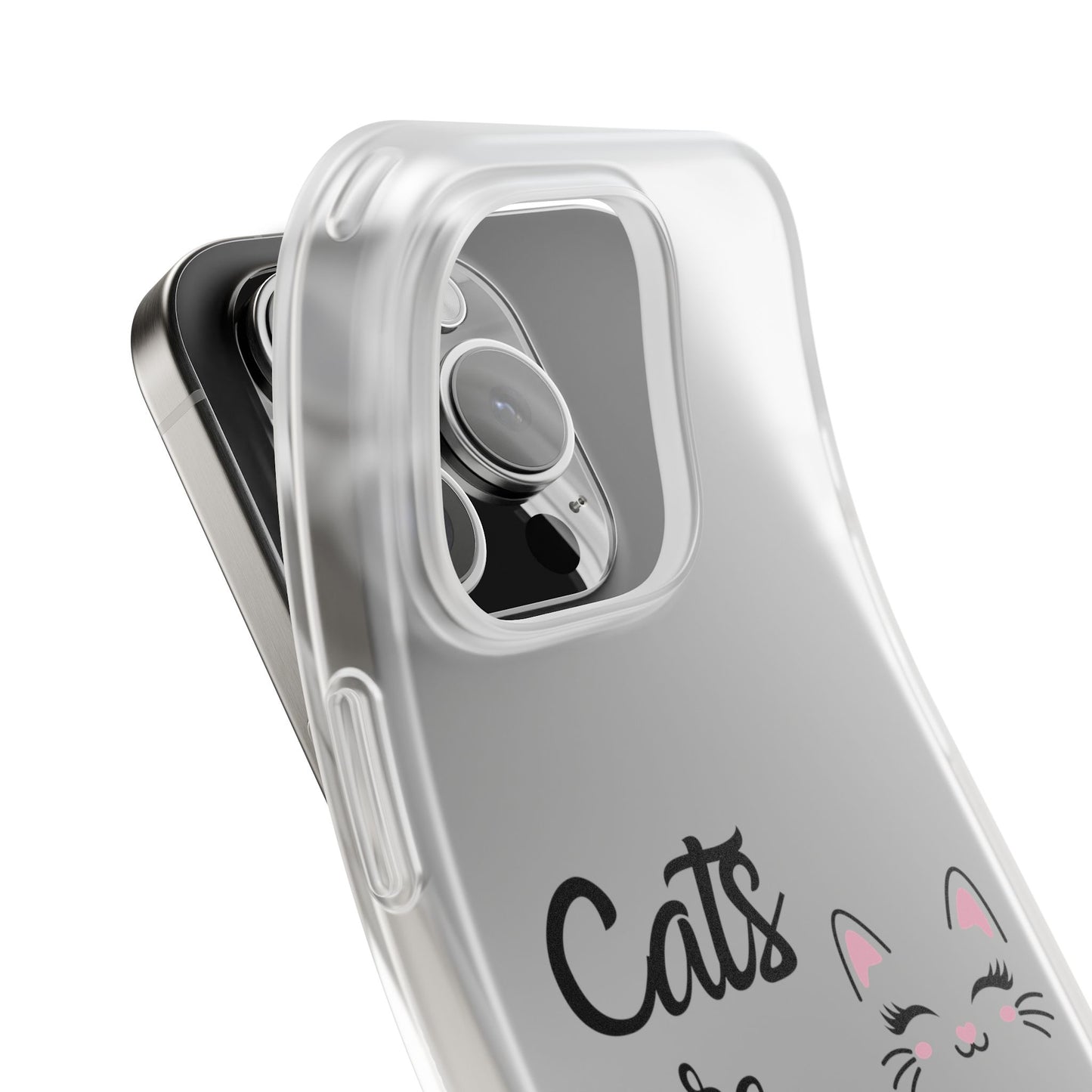 Flexi Phone Case with Cats are Fabulous print