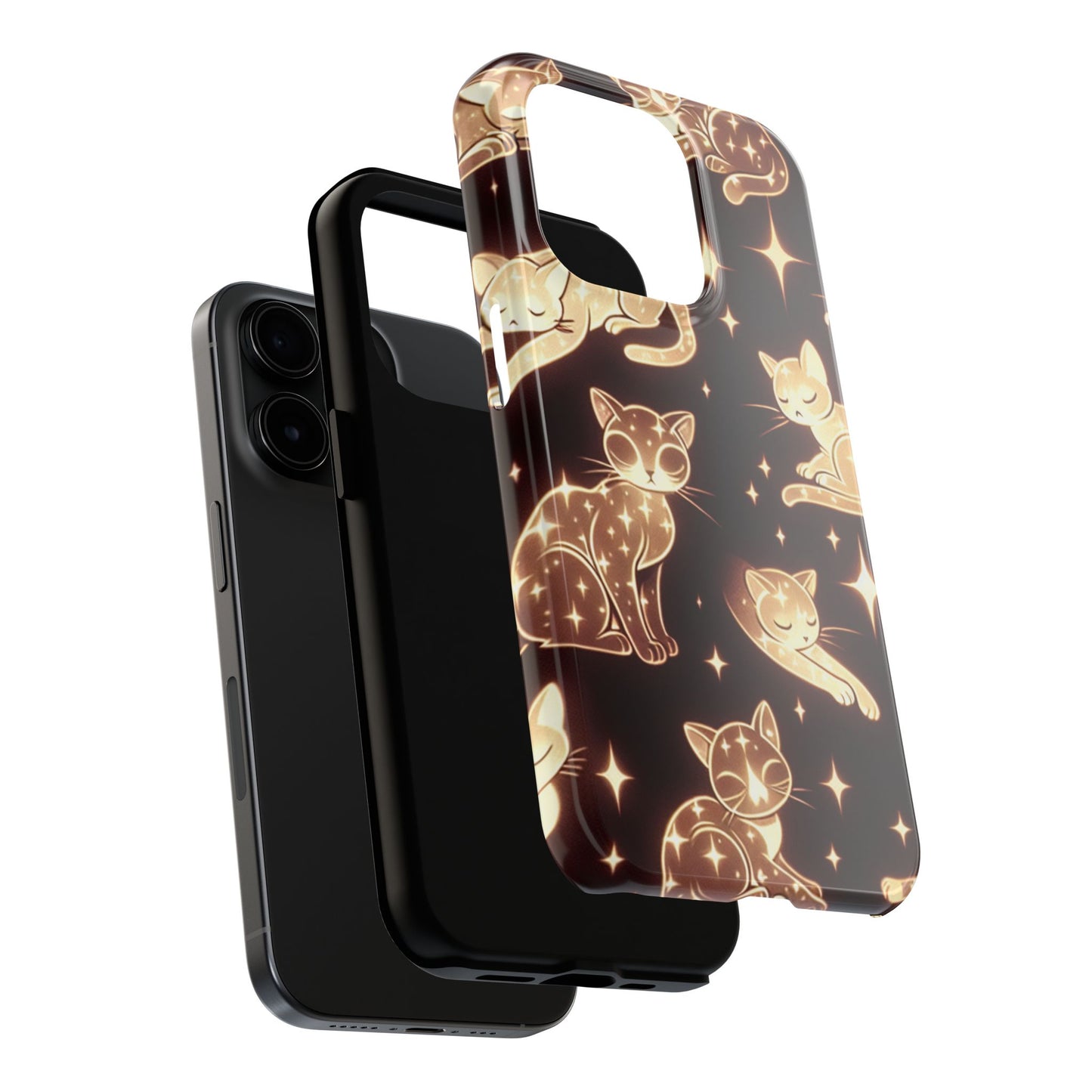 Gold Cats Phone Case