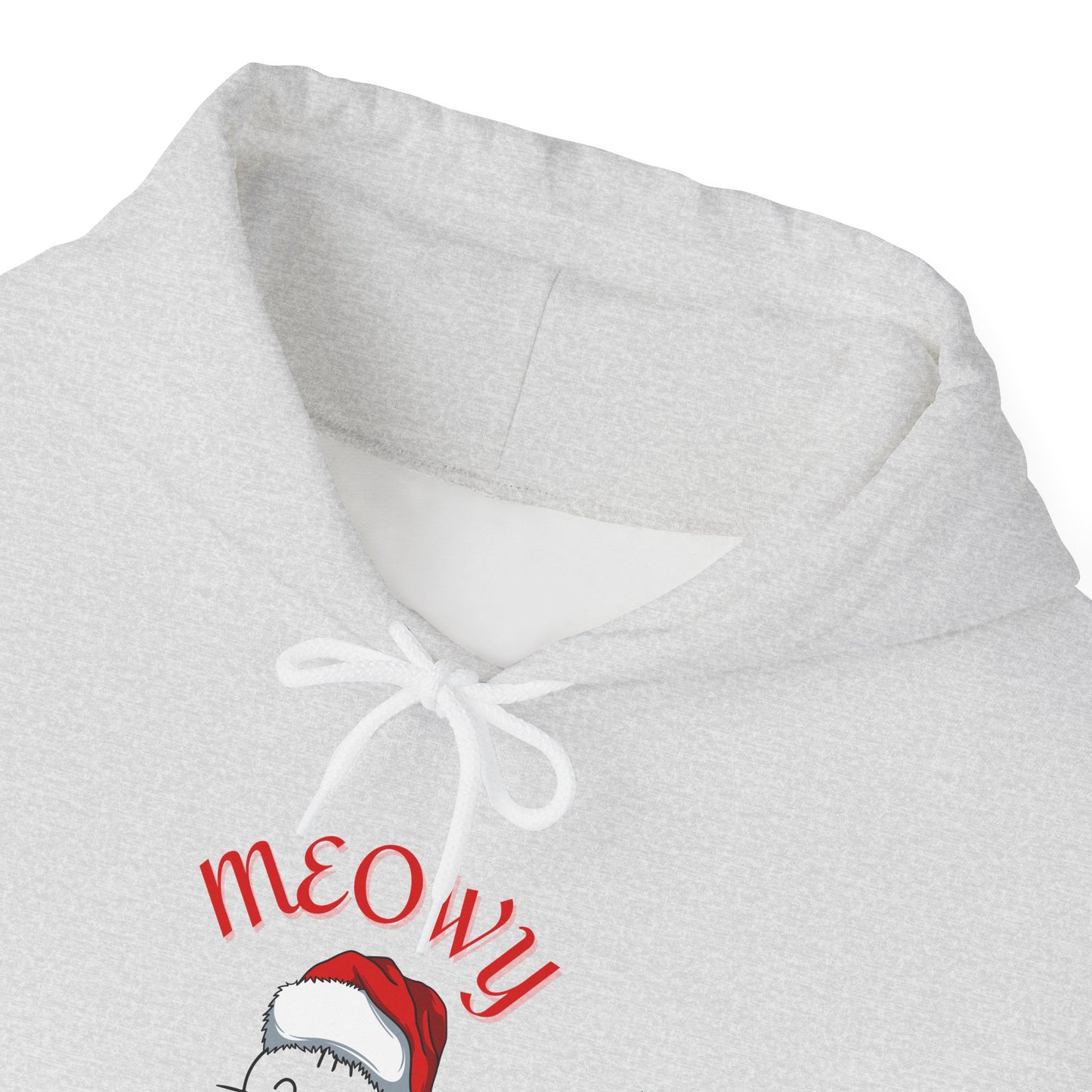 Unisex Heavy Blend™ Hooded Sweatshirt - Meowy Christmas