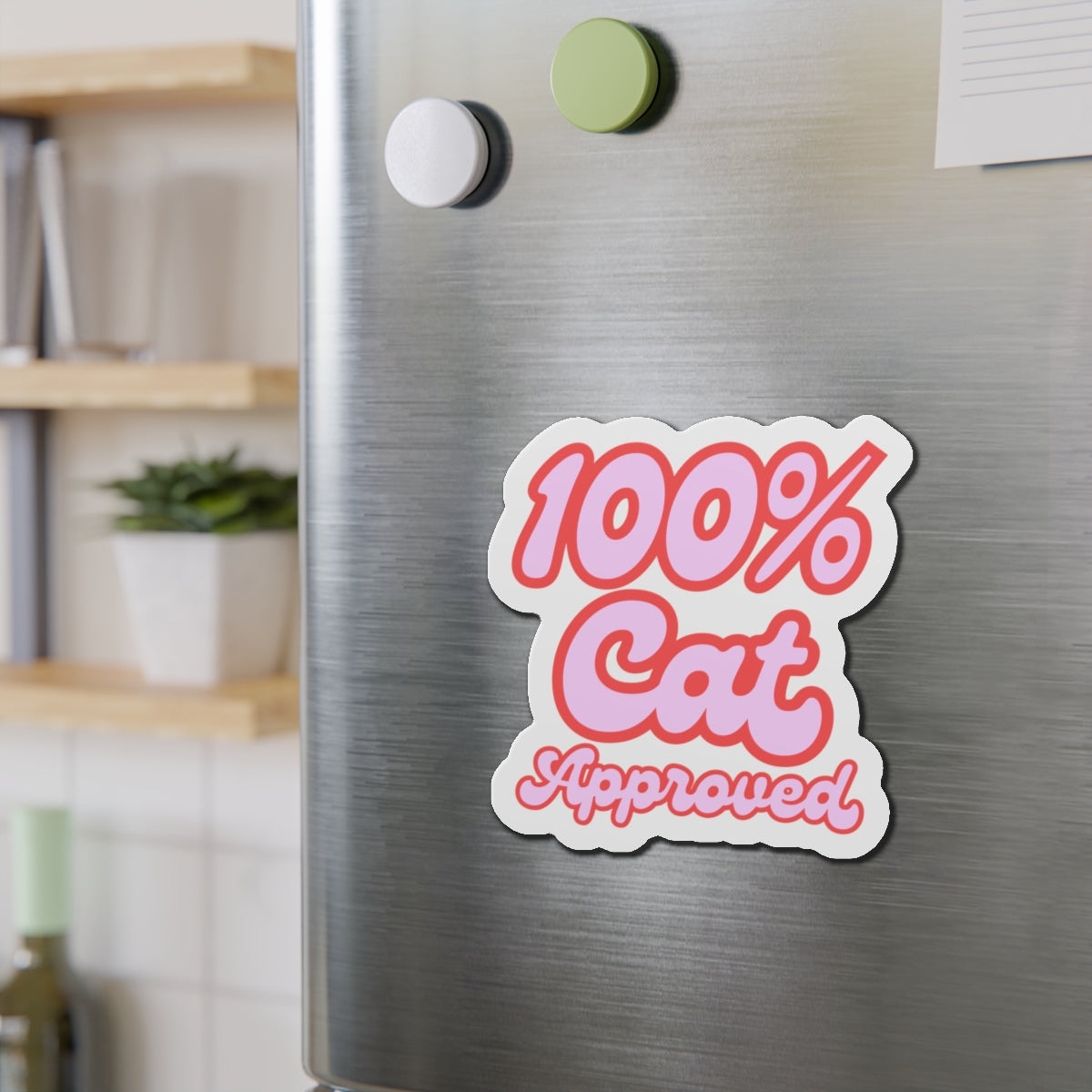 Die-Cut Printed Magnet - 100% Cat Approved