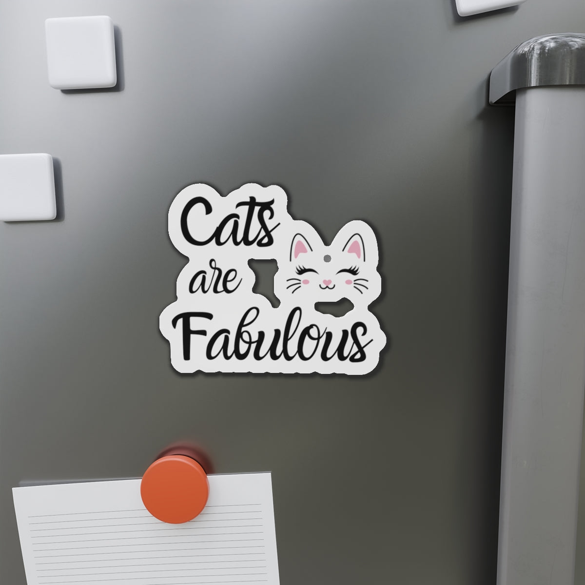 Die-Cut Printed Magnet - Cats are Fabulous