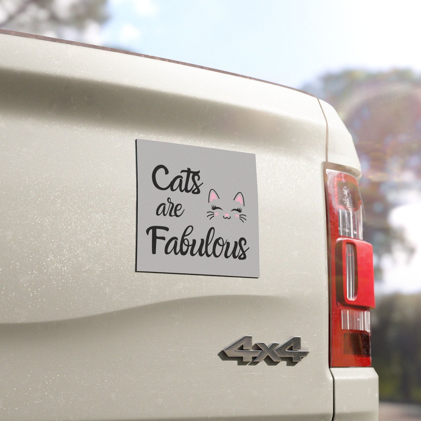 Cats are Fabulous 5"x5" Custom Car Magnet